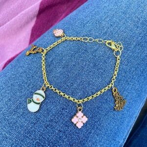 Christmas Charm Bracelet - handmade